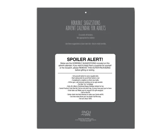 Horrible Suggestions Adult Advent Calendar