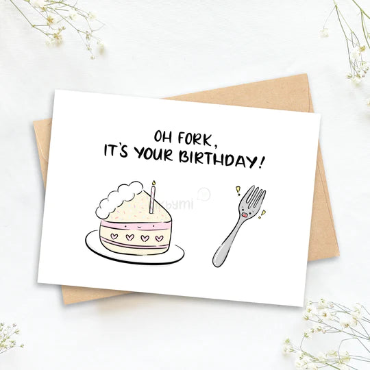 Oh Fork, It's Your Birthday Greeting Card