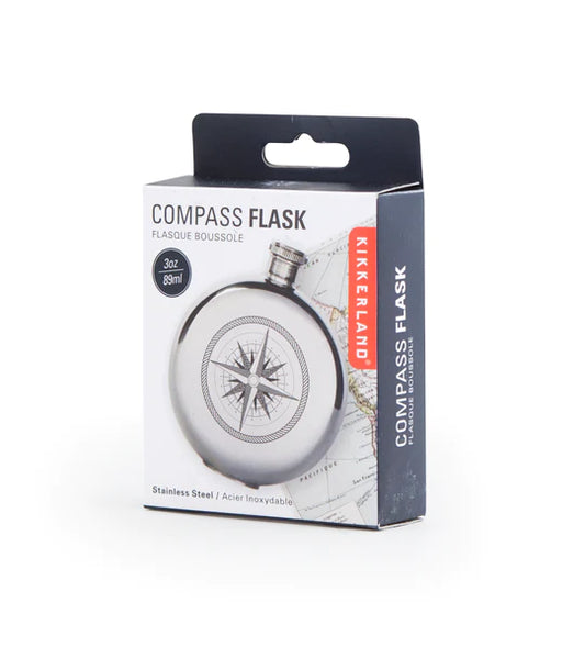 3 Oz Canteen Flask Compass Small