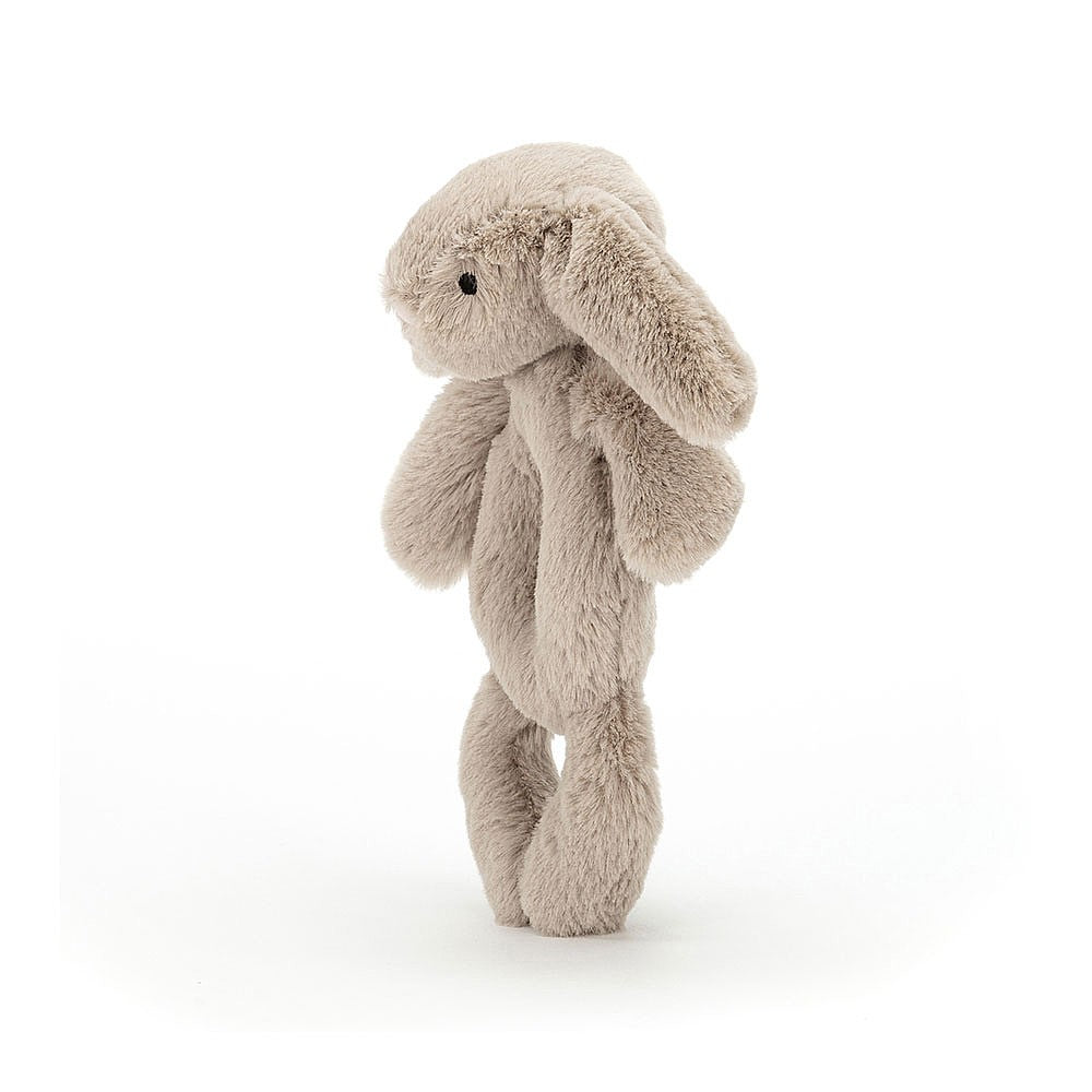 Jellycat Bashful Beige Bunny Ring Rattle (Recycled Fibers)