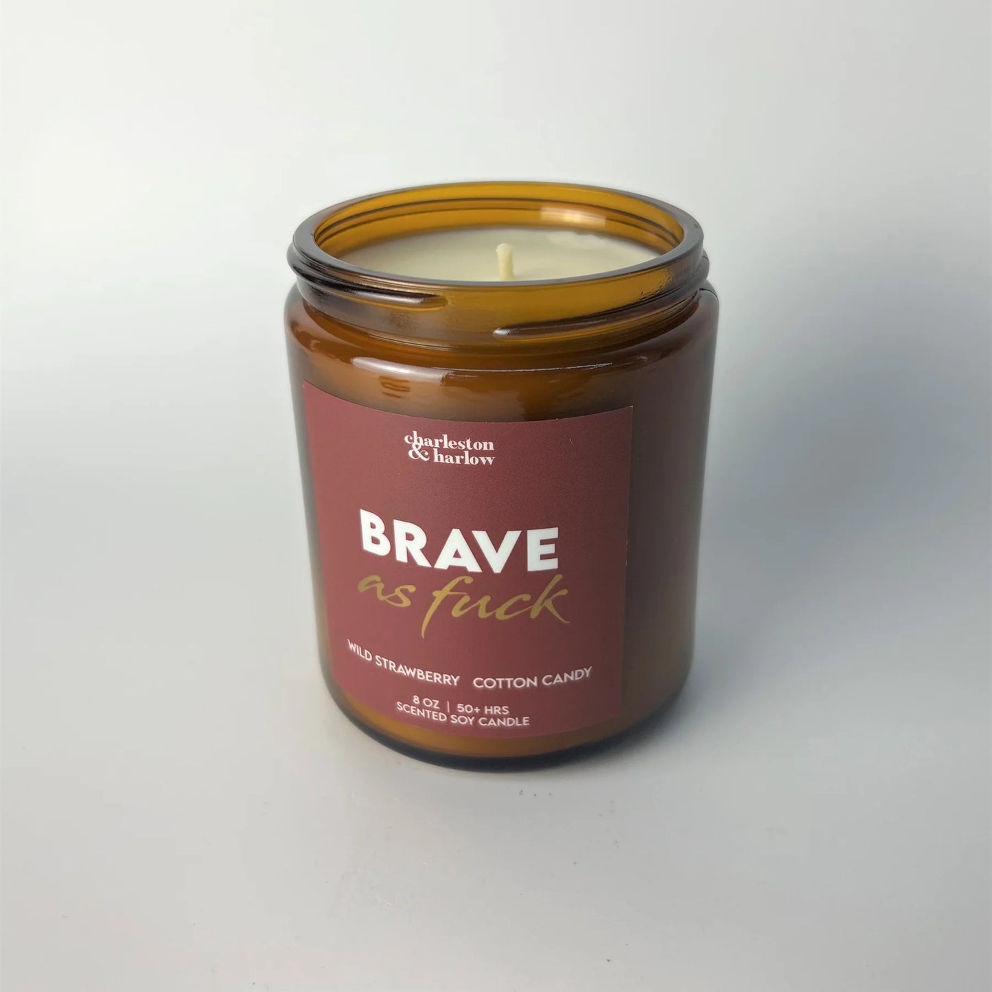 BRAVE AS FUCK 8 OZ SOY WAX CANDLE - Self Love Club