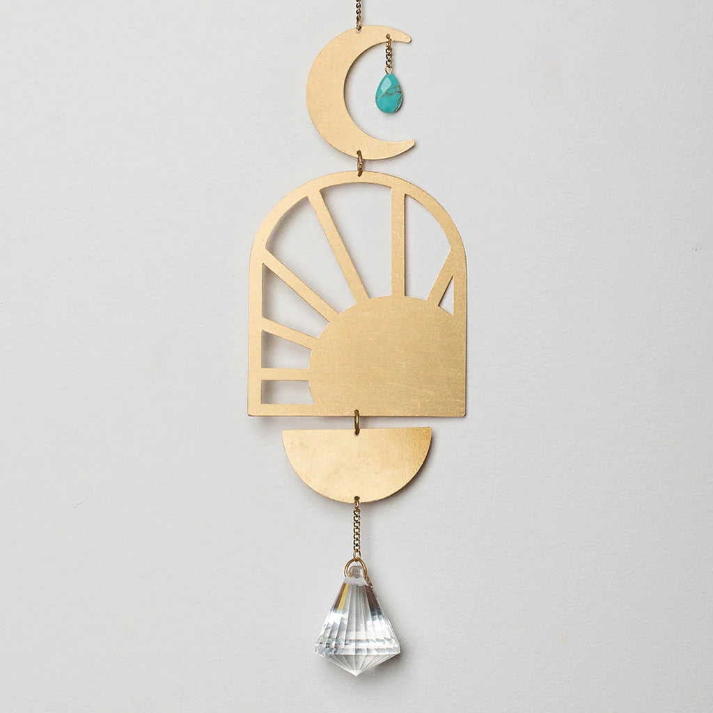 Scout Curated Wears Brass, Semi Precious Gemstones and Cyrstal Suncatchers