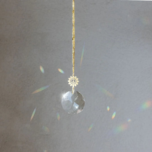 Pocket Suncatcher - Peace Flower