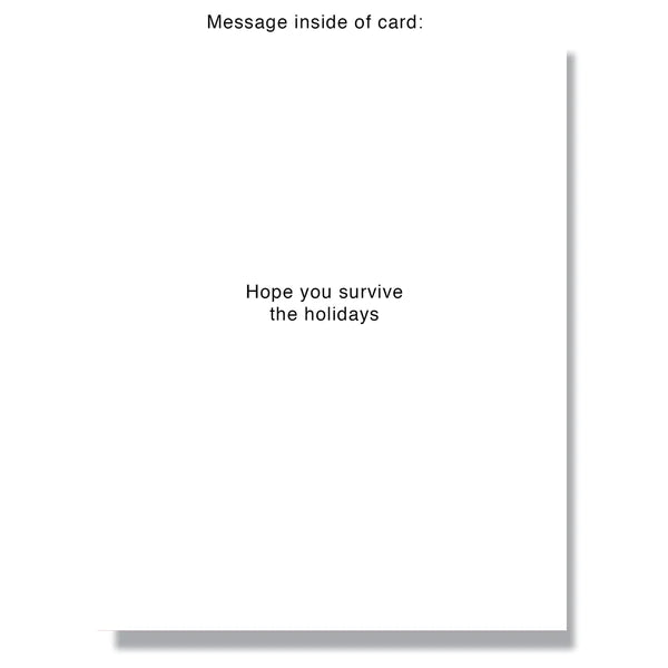 Creepy Santa Claus Is Coming To Town Card