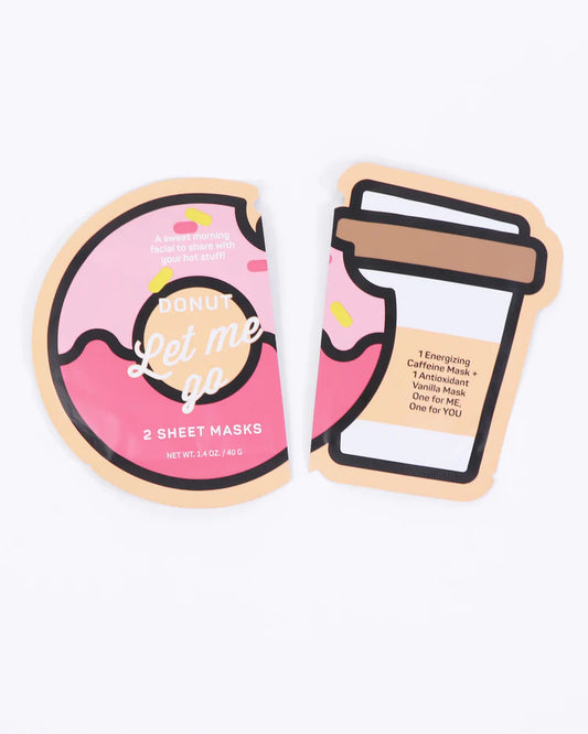 Donut Let Me Go Facial Sheet Masls 2 packs