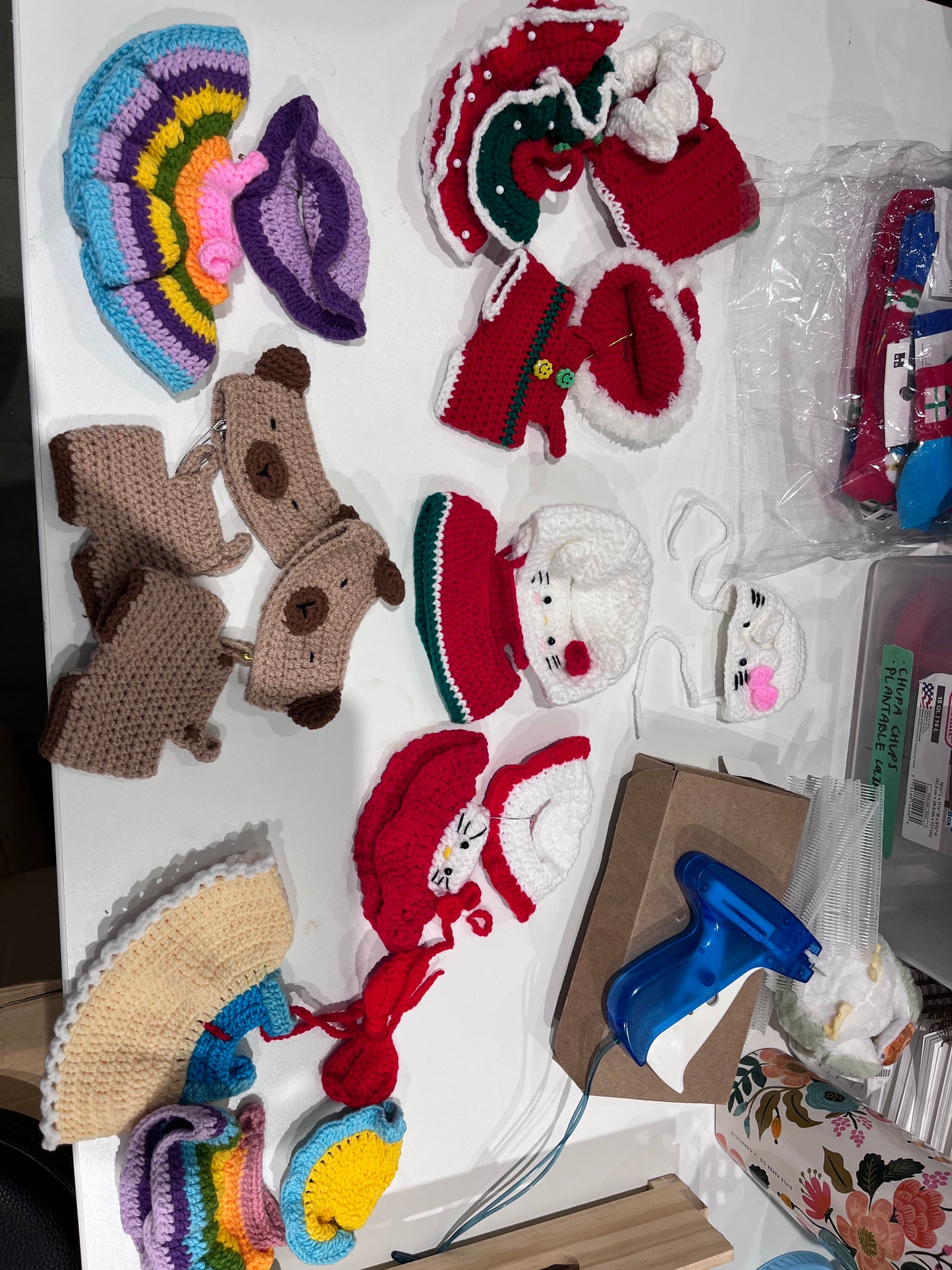 the monsters labubu crochet clothes assorted
