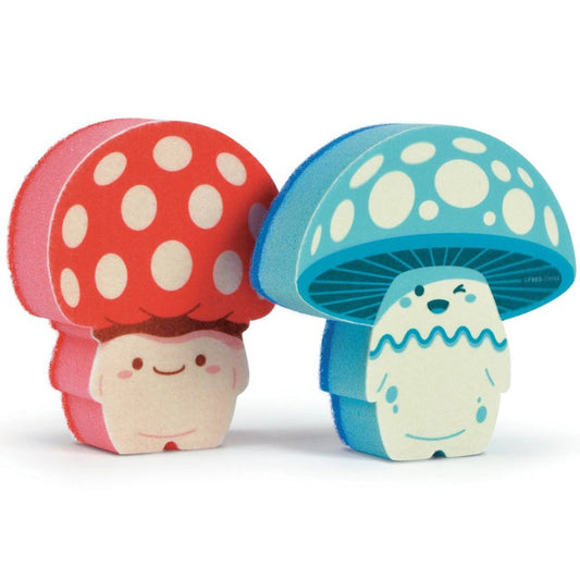 Fun Guys Mushroom-Shaped Sponges (Set of 2)