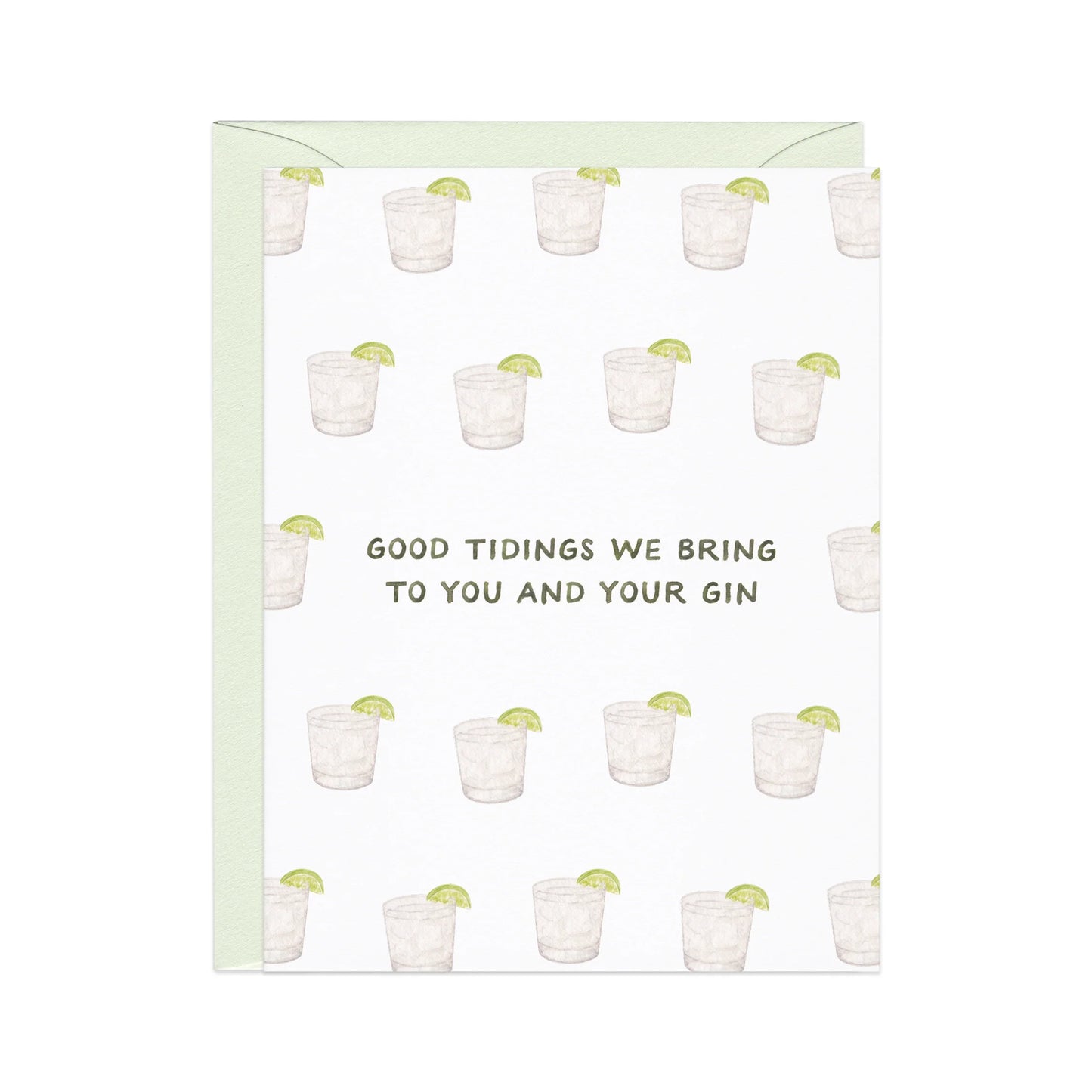 Good Tidings And Gin Xmas Card