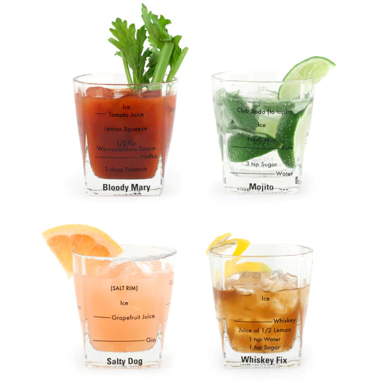 Bartending Glasses S/4