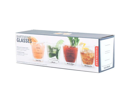 Bartending Glasses S/4