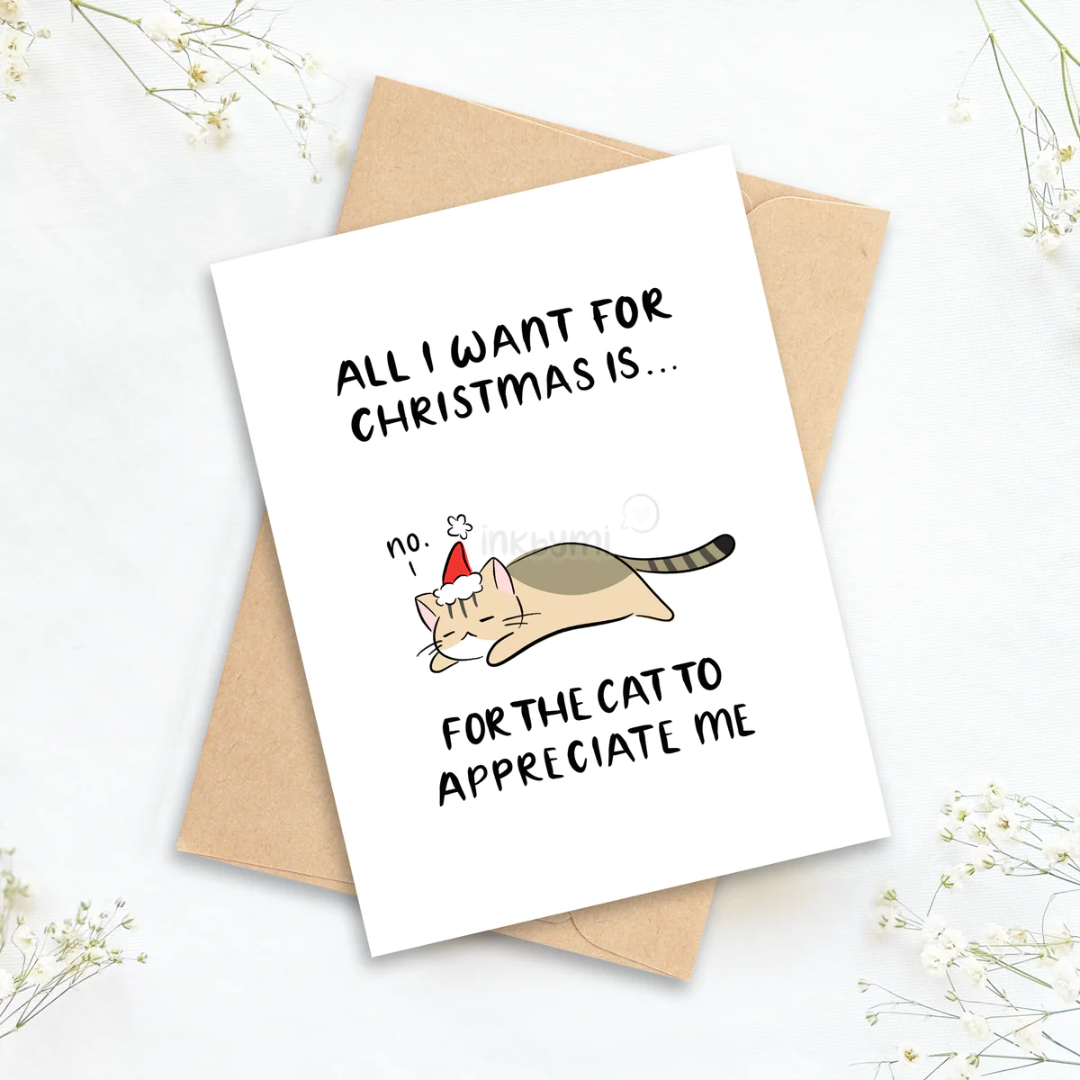 All I Want is for the Cat to Appreciate Me Greeting Card