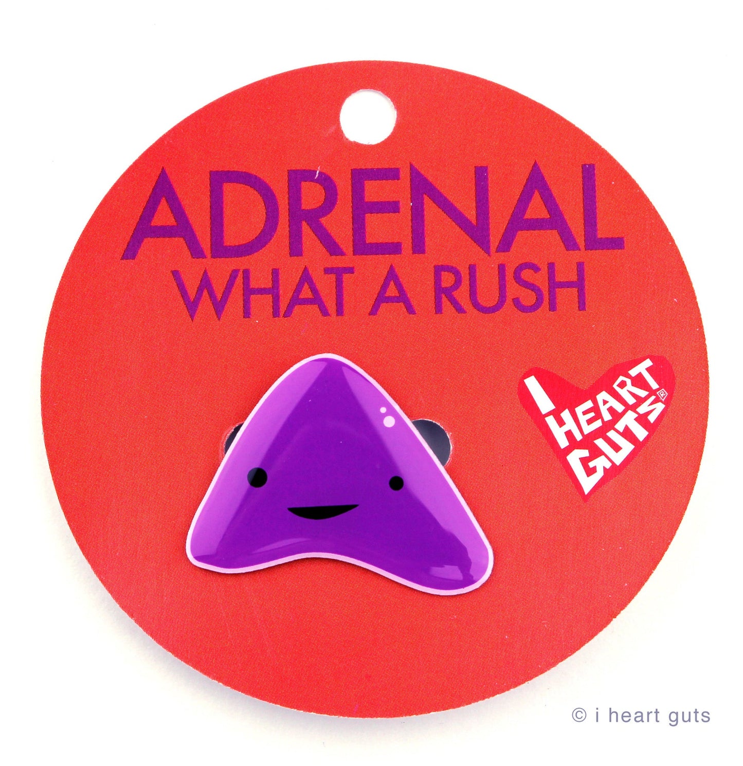 Adrenal Gland Lapel Pin - What a Rush!