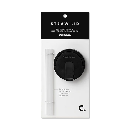 Corkcicle Cup Straw Lid - Black