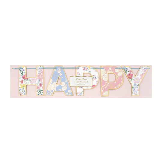 Meri Meri English Garden Bday Garland