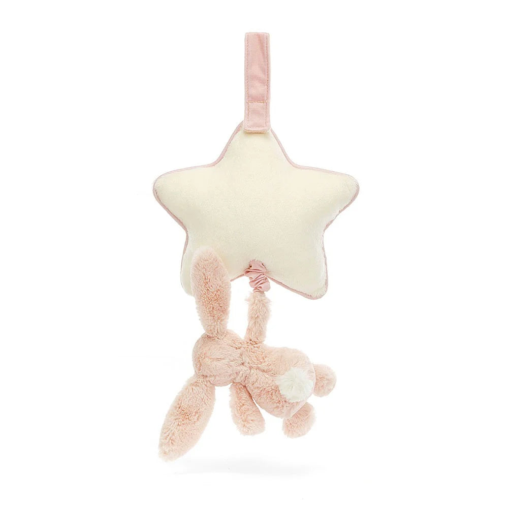 Jellycat Bashful Blush Bunny Musical Pull (Recycled Fibers)