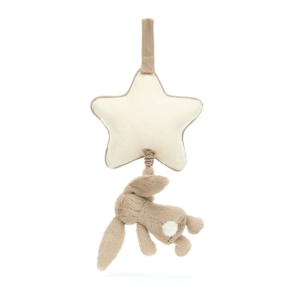 Jellycat Bashful Beige Bunny Musical Pull (Recycled Fibers)