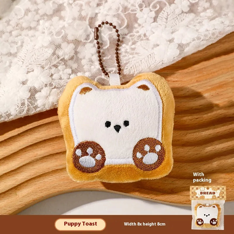 Cat Bread Plush Key Charm
