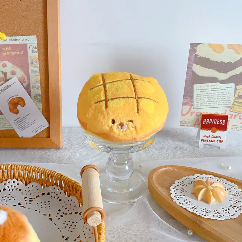 Pineapple Bun Bear Plush Key Charm