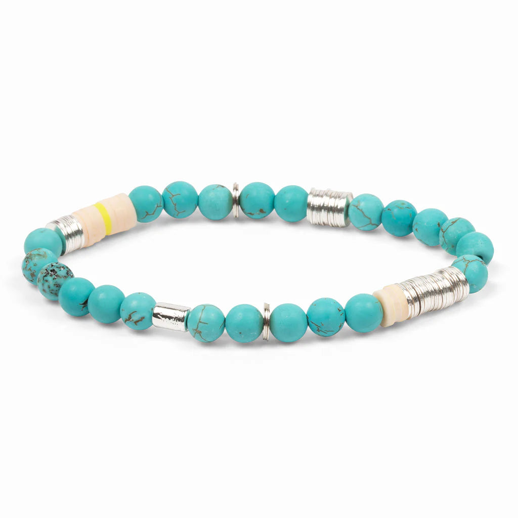 Stacking Stone Bracelet Turquoise Sky