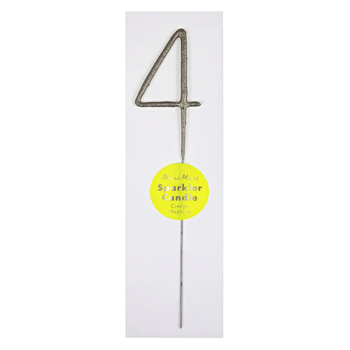 Meri Meri Silver Sparkler Numbers 0 to 9 Candles