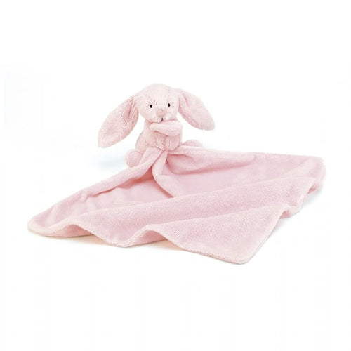 Jellycat Bashful Pink Bunny Soother (Recycled Fibers) - Front & Company: Gift Store