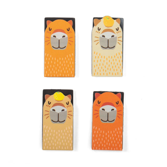 Capybara Magnetic Bookmarks