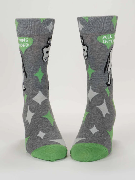 All Puns Intended Men's Socks