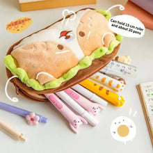 Load image into Gallery viewer, Bear Sandwich Pencil Bag
