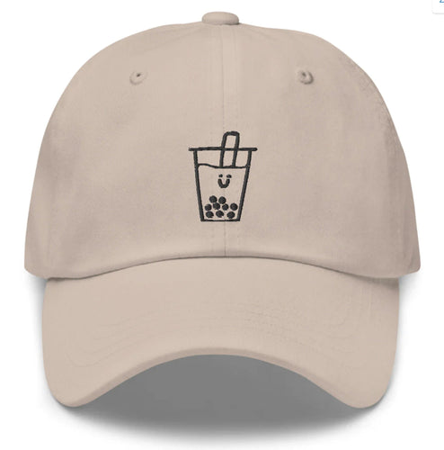 Boba Embroidered Baseball Cap | Khaki - Front & Company: Gift Store