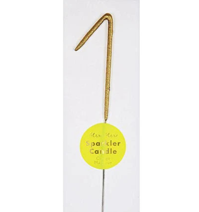 Meri Meri Mini Number Gold Sparkler Candle