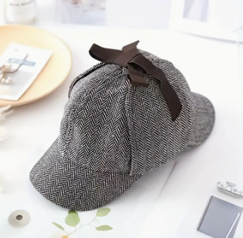 Double Brim Cap Detective Hat