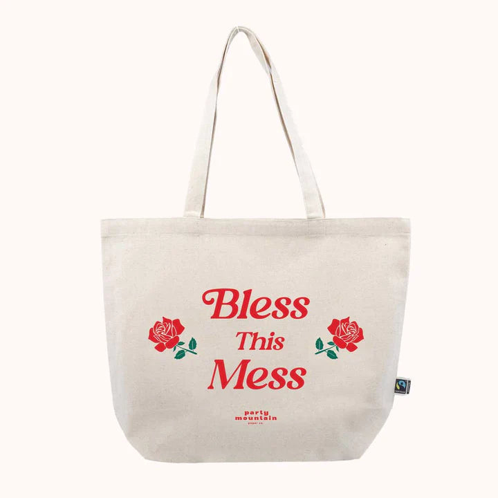 Bless This Mess Organic Canvas Tote