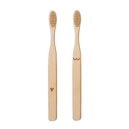 Nudie Bamboo Toothbrush Set - Front & Company: Gift Store