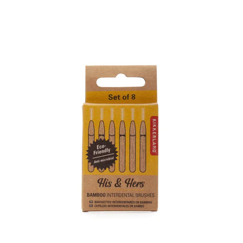His & Her Bamboo Interdental Brush - Front & Company: Gift Store