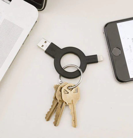Charge And Sync Keychain Wht