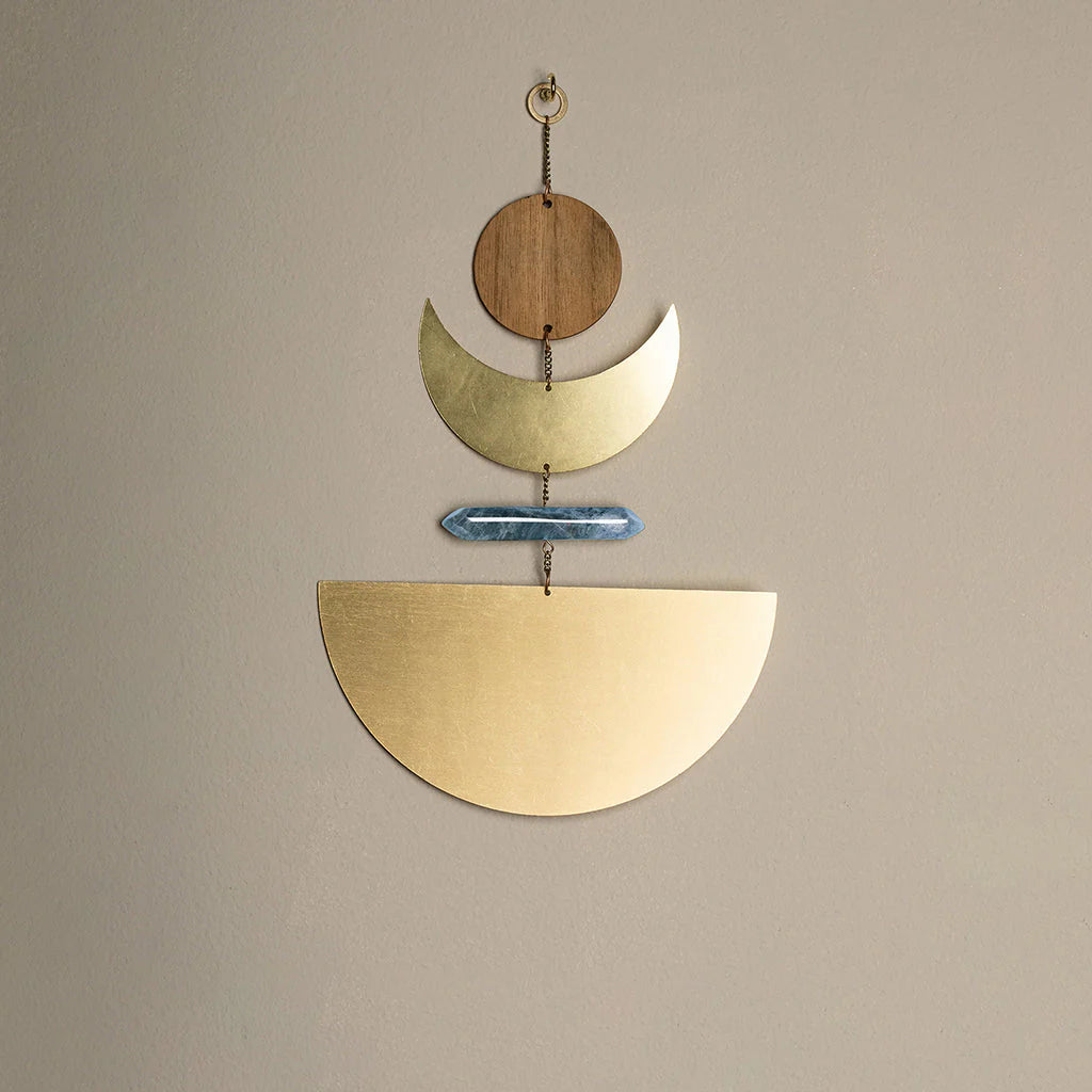 Wall Hanging - Moonrise/Labradorite/Wood