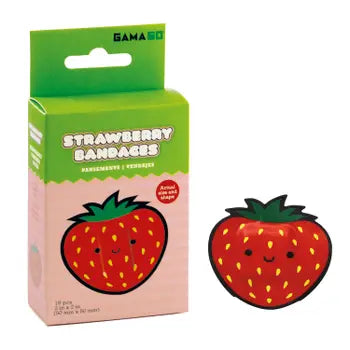 Strawberry Adhesive Bandages - Front & Company: Gift Store