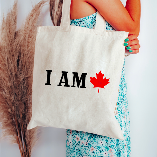 I am Canadian Maple Leaf Tote Bag | Canadian | Canada