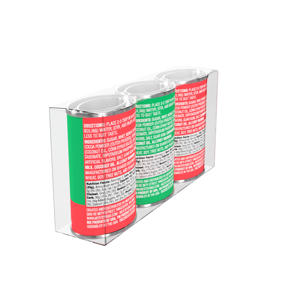 Peanuts Christmas Cocoa Gift 2.5oz Oval Tin Assorted