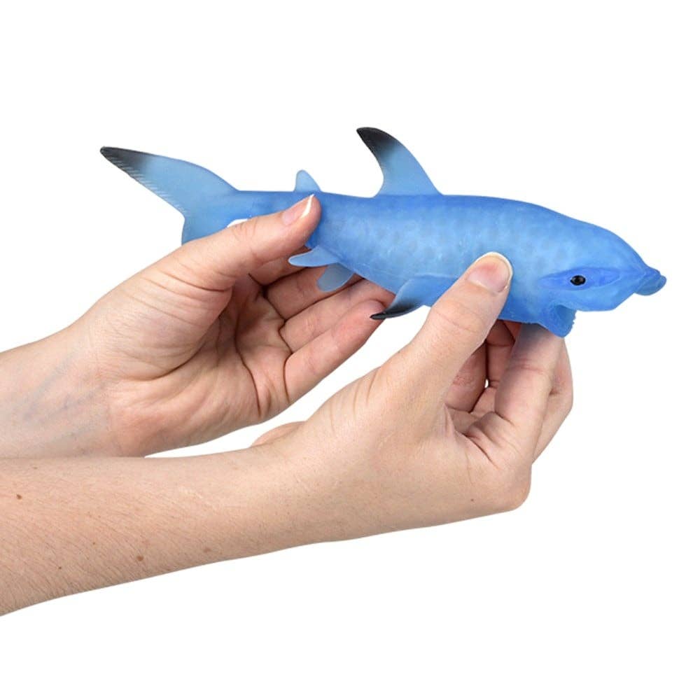 9" STRETCH BEAD HAMMERHEAD SHARK