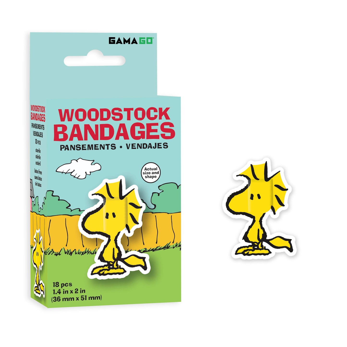 Peanuts Woodstock Adhesive Bandages