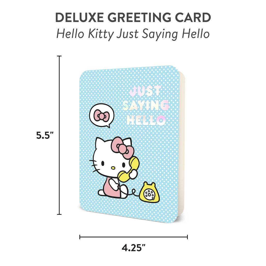 Hello Kitty Just Saying Hello Deluxe Greeting Card