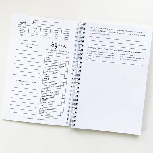 Spiral Notebook Journal - Circles Grief