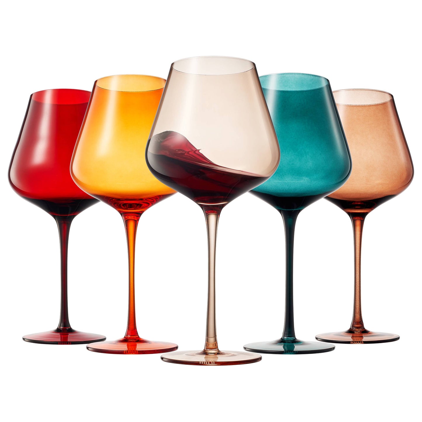 Colors of Amsterdam, City Wine Glasses | 5 Set, 20 OZ