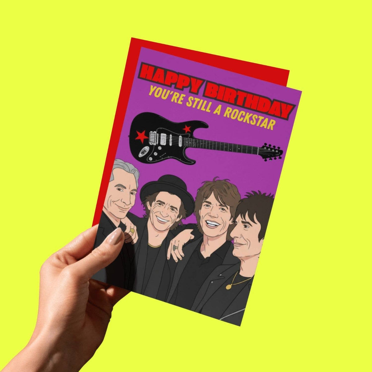 Happy Birthday You're Still A Rockstar Funny Birthday Card