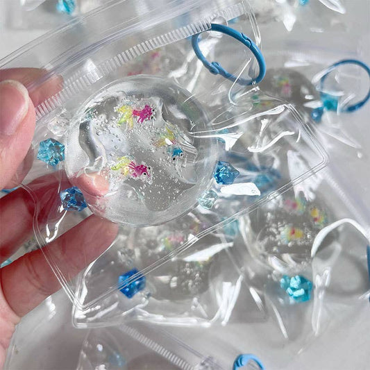 Mini Clear Cute Goldfish Squishy Stress Relief Toy