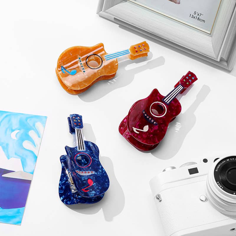 Guitar Hair Claw Clip