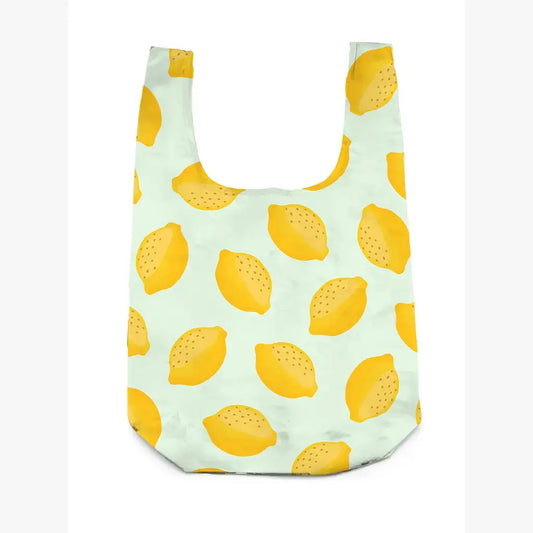 2-in-1 Bag Charm & Reusable Shopper Bag - Fresh Lemon