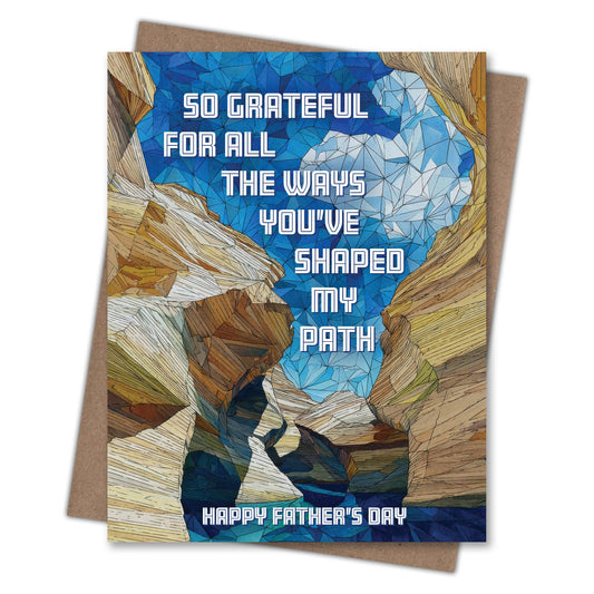 Shaped My Path - Recycled Father's Day Card for Nature Dads