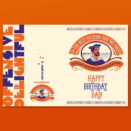 SAILOR DAD! birthday card